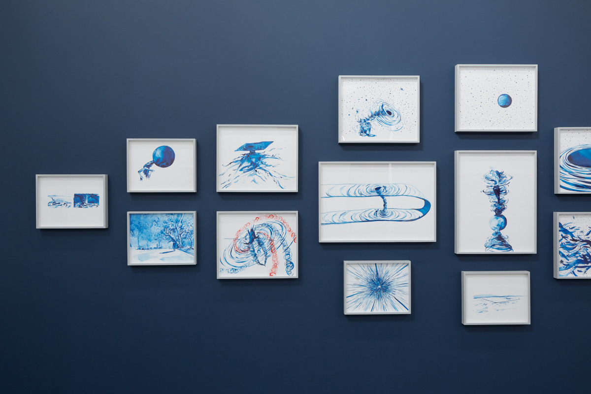 Installation view of&nbsp;Lia Halloran: Warped Side, on view from November 4 - December 22, 2023