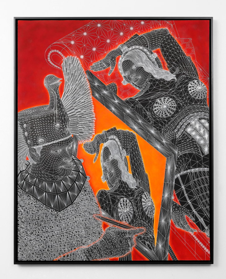 Federico Solmi The Painter and the Reclined Nude Model / Elon Musk / Kim Kardashian, 2023