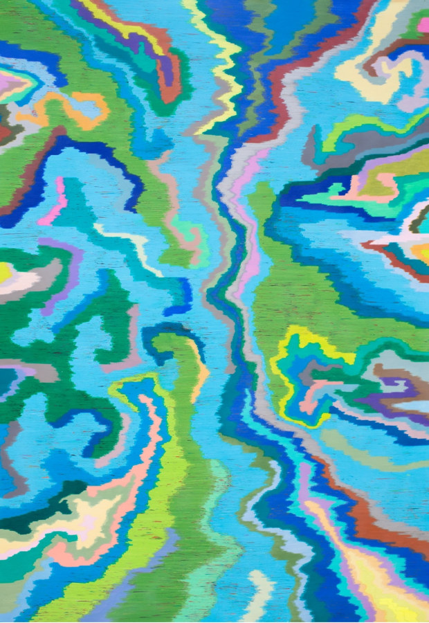 Dennis Koch Danny&rsquo;s Octopus, 2014 Color pencil on paper 73 x 51 inches