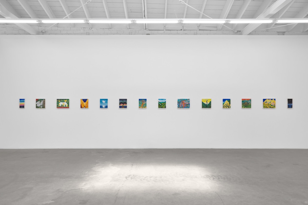 Installation view of ERIK OLSON: The Mountain and the Sea, on view June 17 - August 5, 2023