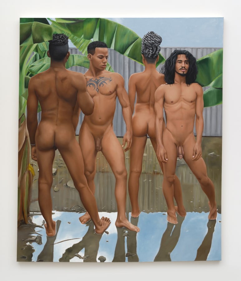 Gabriel Sanchez, Reflection, 2022, Oil on canvas, 76 x 63.75 in.