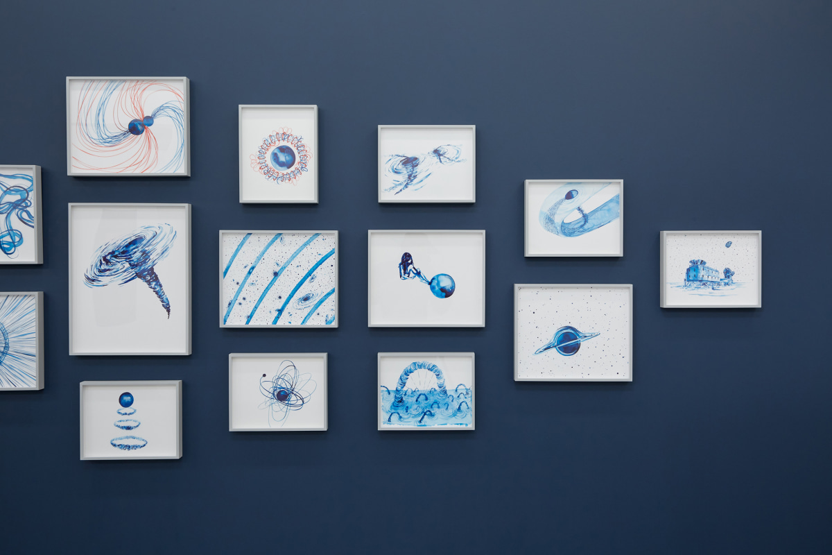 Installation view of&nbsp;Lia Halloran: Warped Side, on view from November 4 - December 22, 2023