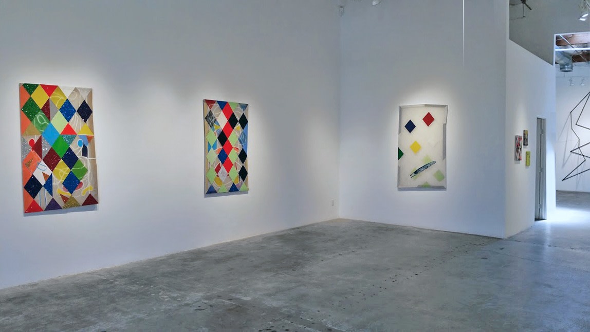 Installation View of Matt Carter: hellequinharlequinclown