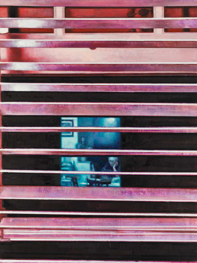 Laura Karetzky, The Window From My Window, 2021, Oil on panel, 24 x 18 in.