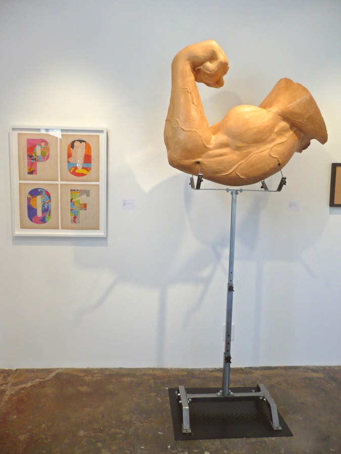 Installation View of COCKED! The Possessed Male: Object of Desire