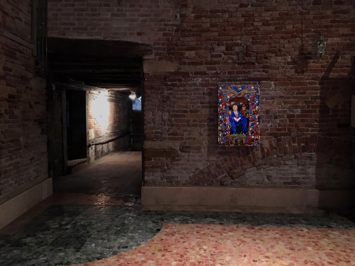 Installation view of Federico Solmi&#039;s installation as part of&nbsp;Vitel Tonn&eacute;&nbsp;as&nbsp;the 57th Venic Biennale&nbsp;