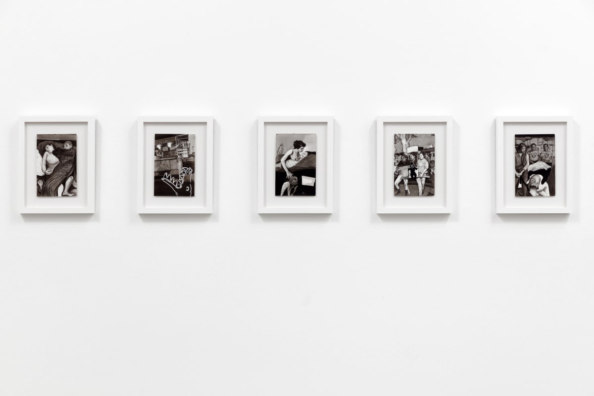 Installation View of Hugo Crosthwaite:&nbsp;TIJUAS! (Death March, Tijuana Bibles, and Other Legends)