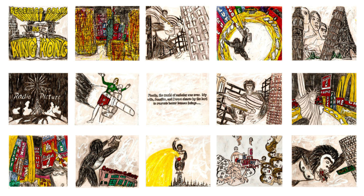 Stills from Federico Solmi: King Kong and the End of the World