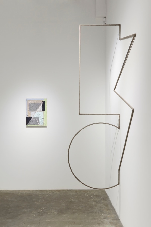 Installation View of Molly Larkey: THE NOT YET (or The Dictionary of Insubordinate Geometry)