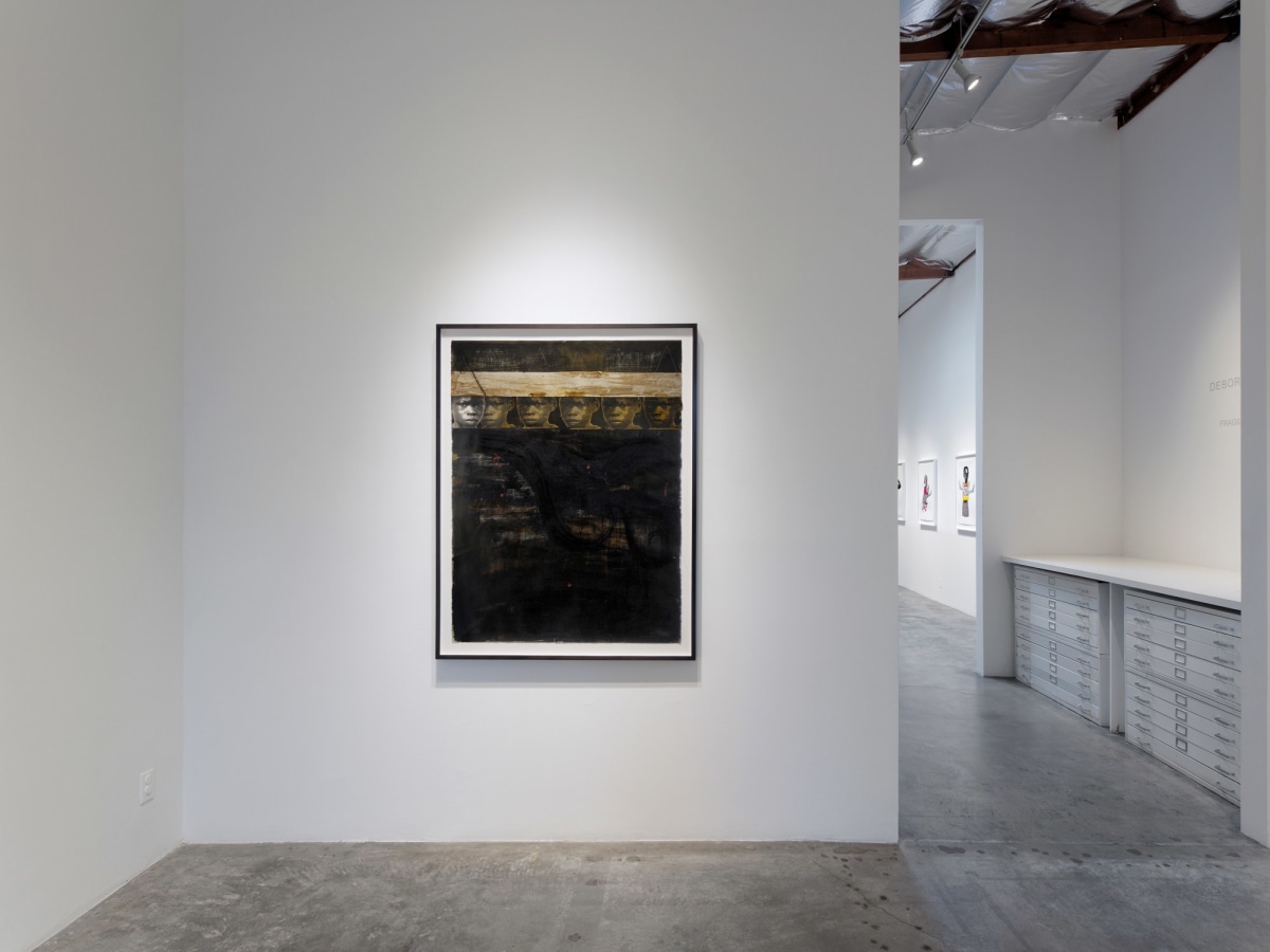 Installation View of Deborah Roberts: Fragile But Flexible