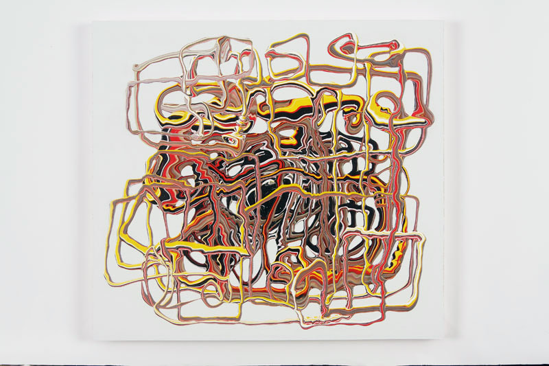 Margie Livingston Reversible Glue Test, Failed, 2010 Acrylic on studio wall Approximately 16 x 18 in.