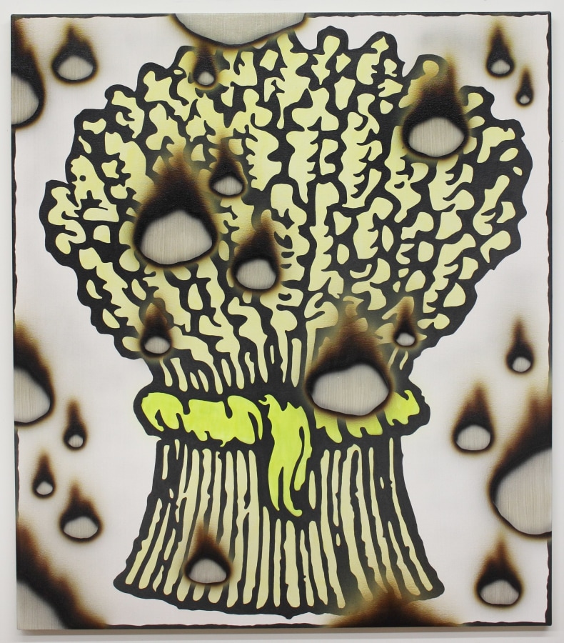 Josh Reames Wheat from Chaffe, 2017 Acrylic on canvas 48 x 42 in.