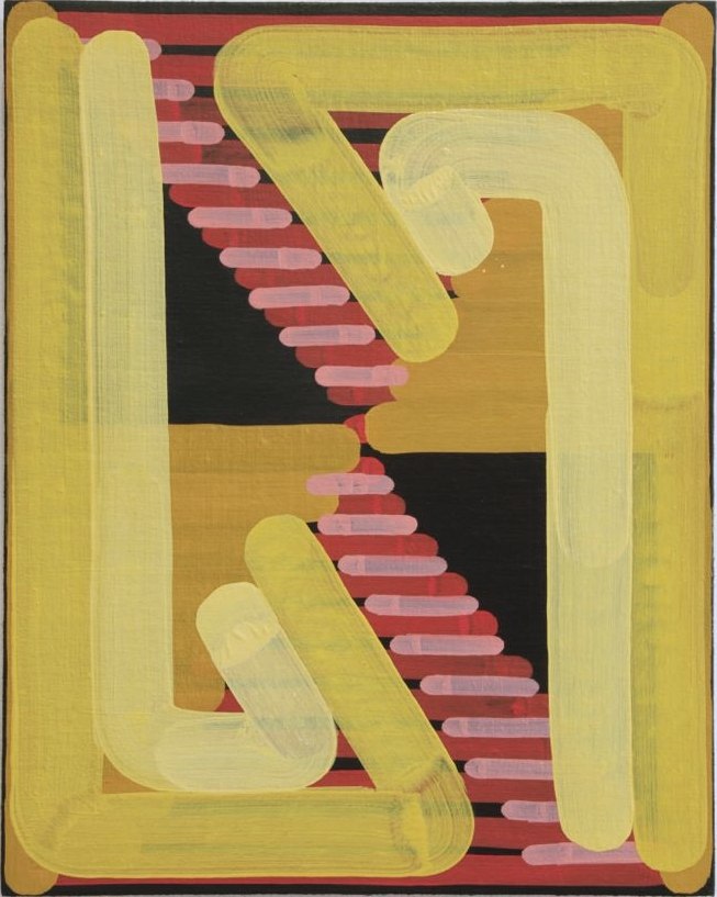 Lily Stockman  Mule Train, 2013  Oil on Indian linen  20 x 16 in.