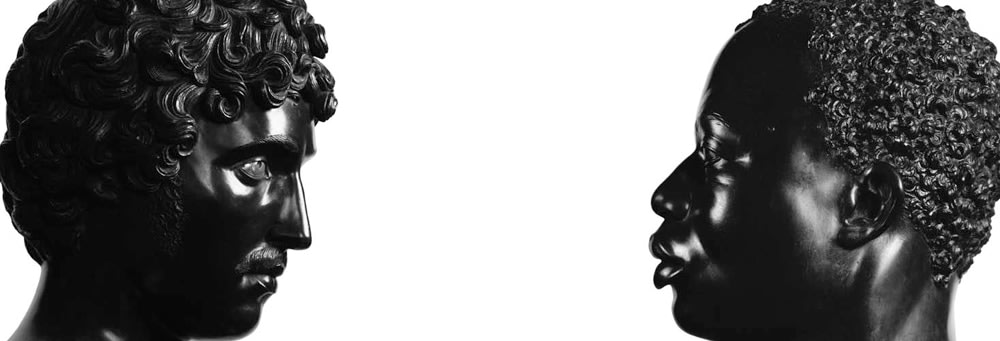 Ken Gonzales-Day Untitled (Antico, Bust of a Young Man, and Francis Harwood, Bust of a Man), 2008-12 LightJet print on aluminum  20 x 64 in.