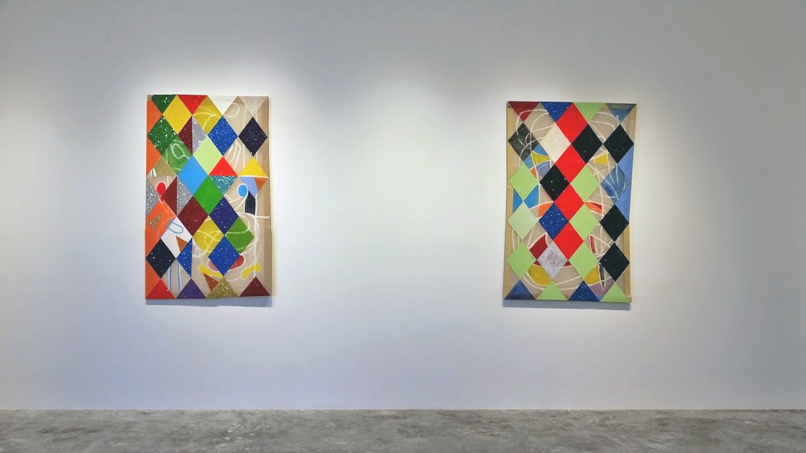 Installation View of Matt Carter: hellequinharlequinclown