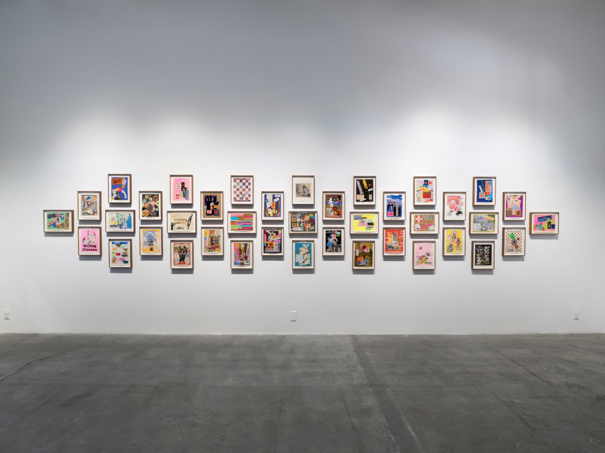 Installation view of Something Else: The Collages of Nathan Gluck