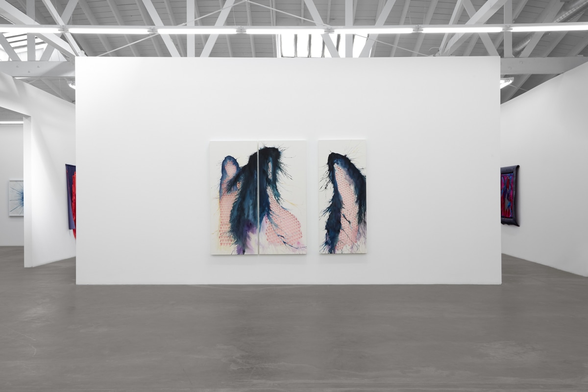 Installation view of&nbsp;Sherin Guirguis: A&rsquo;aru // Field of Reeds: Gathering, on view from November 4 - December 22, 2023