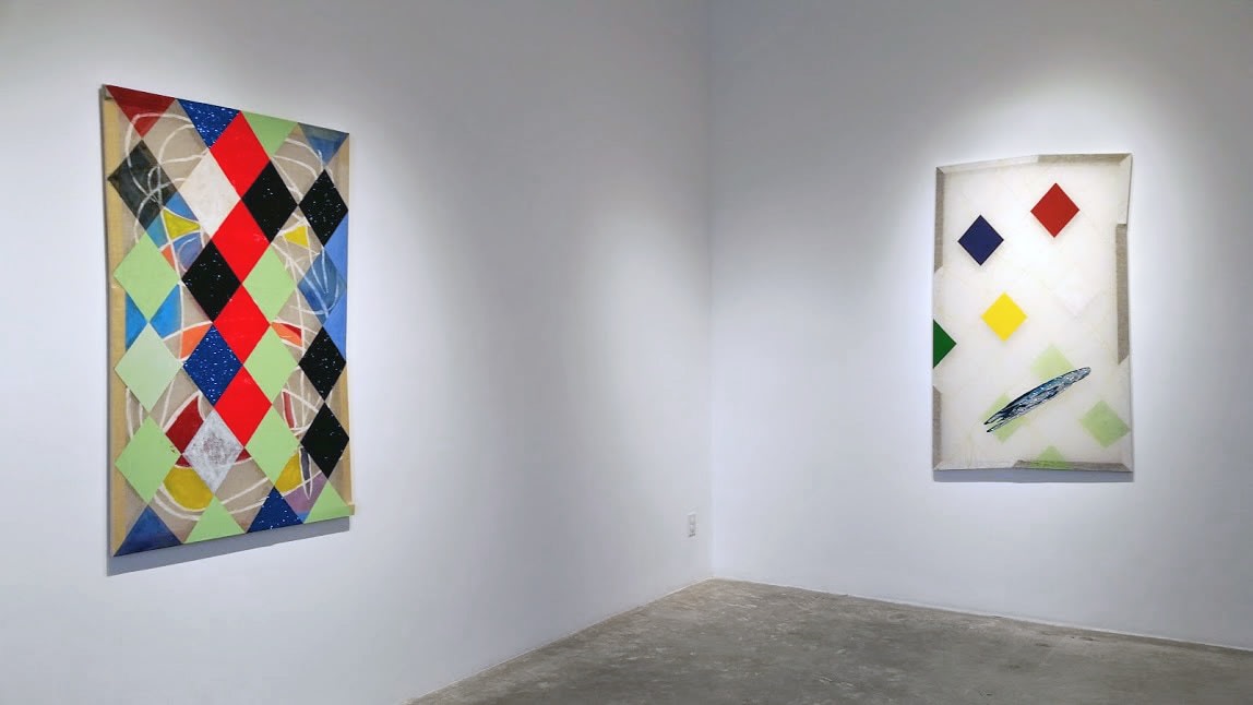 Installation View of Matt Carter: hellequinharlequinclown