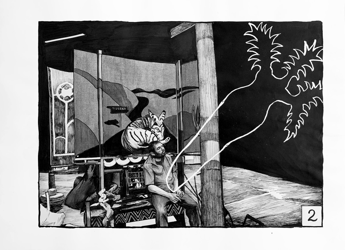 Hugo Crosthwaite Tijuana Bible, #3,&nbsp;2018 (page 2)