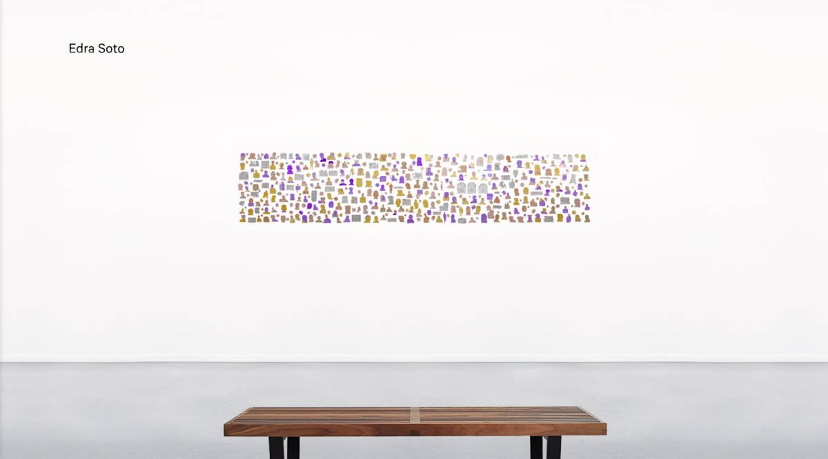 Installation view of Edra Soto in Booth A8 at UNTITLED, ART Miami Beach Online Viewing Room