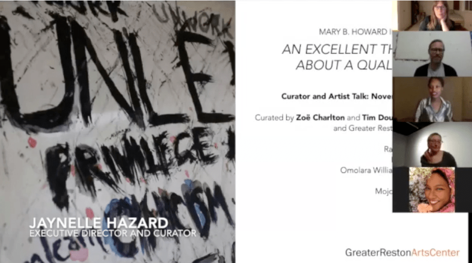 Curator and Artist Talk: An Excellent Thought About a Quality Idea