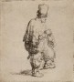 Rembrandt Van Rijn,  A Standing Hurdy-Gurdy Player (Polander Standing with Arms Folded), ca. 1631