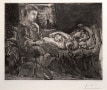 Pablo Picasso, Garcon et Dormeuse &agrave; la Chandelle