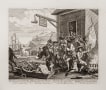 William Hogarth (1697-1764)  Series: The Invasion, 1756, printed 1822  Complete set of two etchings on wove paper