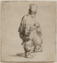 Rembrandt Van Rijn, A Standing Hurdy-Gurdy Player (Polander Standing with Arms Folded), ca. 1631