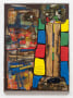 This isn an image of a construction made by Noah Purifoy in 1993 titled: Joshua Tree.