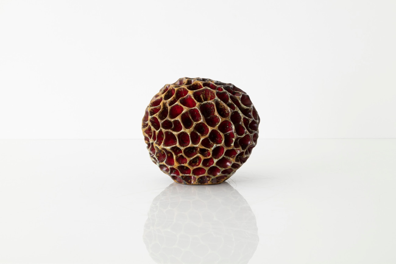 HANS HEDBERG (Swedish, 1917- 2007), Sea Sponge Ceramic Sculpture, Biot, France, ca. 1970