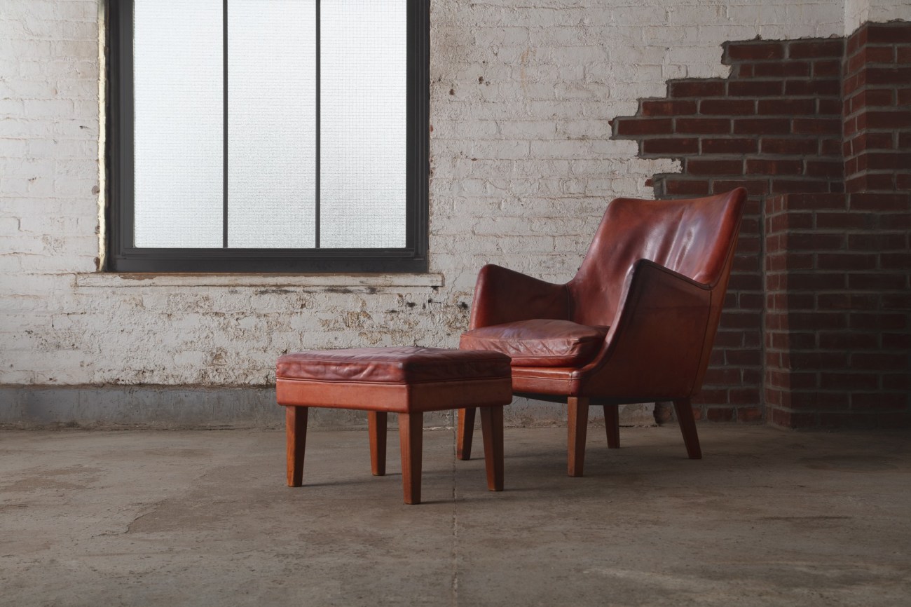 ARNE VODDER (Danish, 1926 - 2009), Lounge Chair and Ottoman, Denmark, 1953