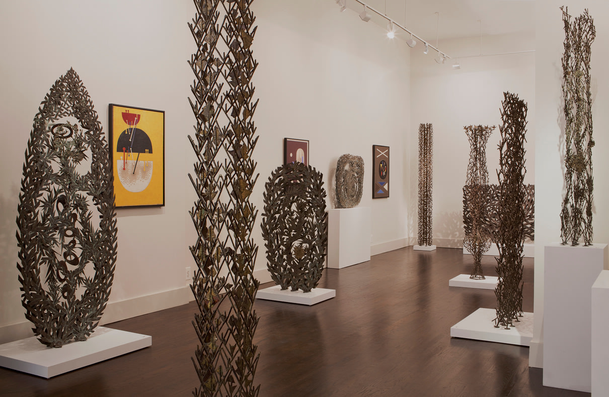 Installation view, Richard Filipowski, &quot;Beyond the Bauhaus&quot;, Hostler Burrows, 2013