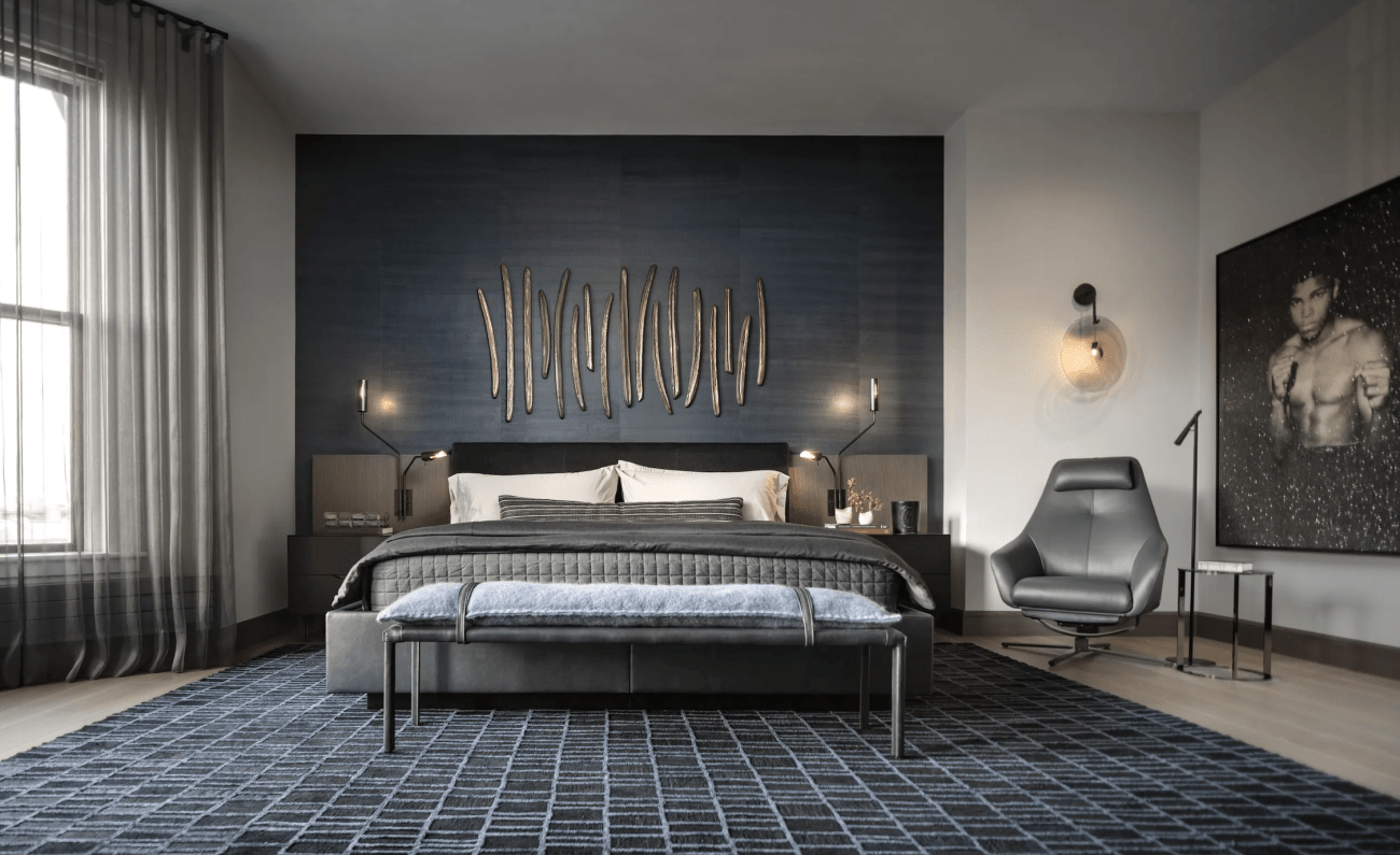 Custom &quot;Catalpa&quot; wall sculpture for a townhouse in Back Bay. Design by. Hacin + Associates. Photo by Trent Bell.&nbsp;