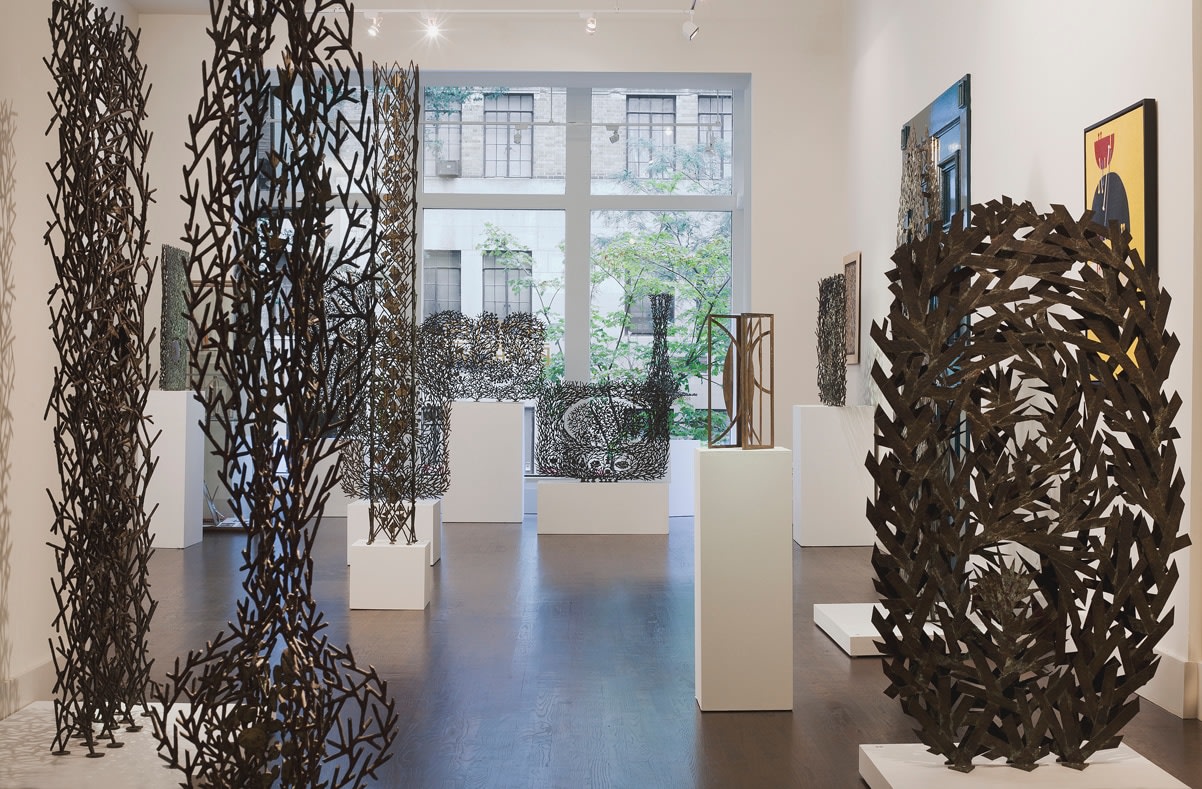 Installation view, Richard Filipowski, &quot;Beyond the Bauhaus&quot;, Hostler Burrows, 2013