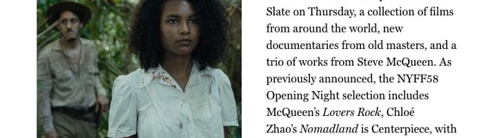 New York Film Festival Lineup Revealed: John Boyega, Tragic Jungle, and City Hall, Oh My!