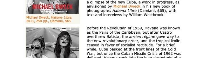 Michael Dweck Photographing Habana Libre