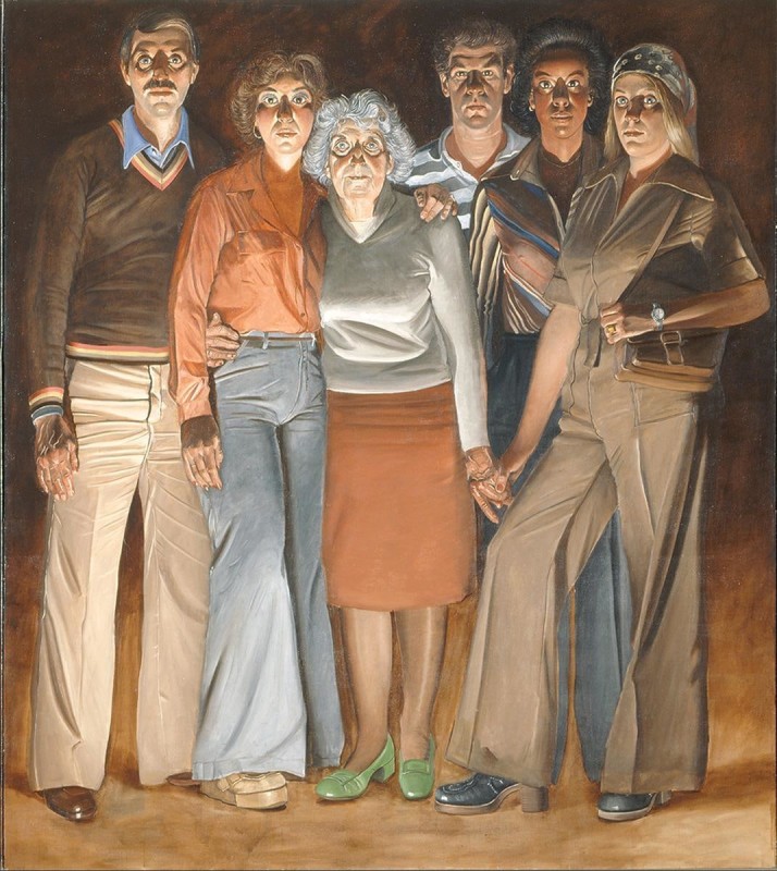 Alfred Leslie -
Americans: Youngstown, Ohio, 1977-1978, Center panel | Frieze New York 2017 | Bruce Silverstein Gallery