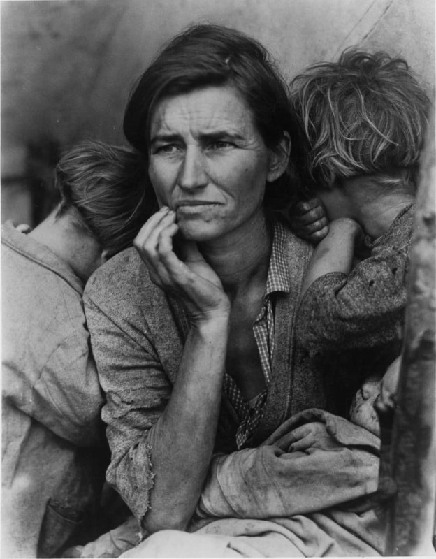 Dorothea Lange - Migrant Mother, 1936 | Paris Photo 2018 | Bruce Silverstein Gallery