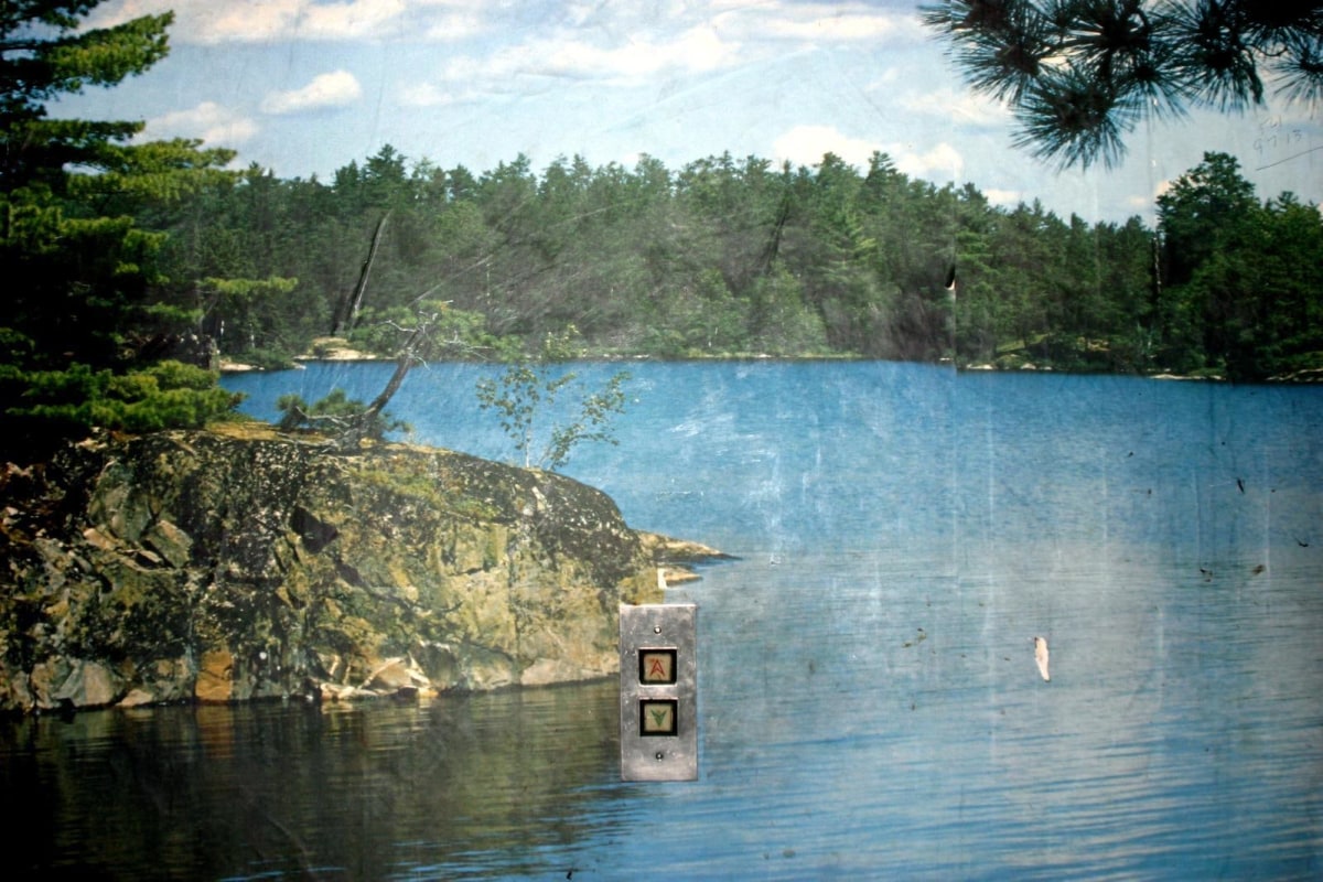 Zoe Strauss -
Photo Mural Elevator, 2001-2006 | Bruce Silverstein Gallery