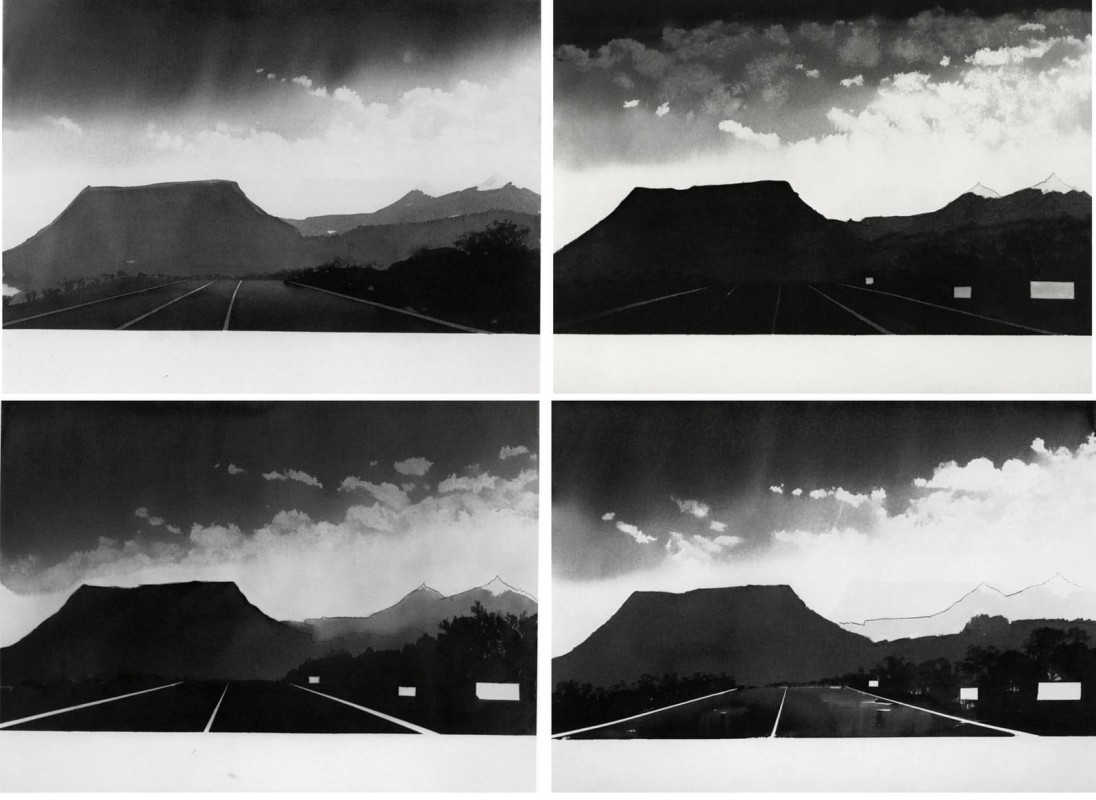 Alfred Leslie - Near Gallup, New Mexico (from 100 Views Along the Road), 1981 | The Armory Show 2019 | Bruce Silverstein Gallery