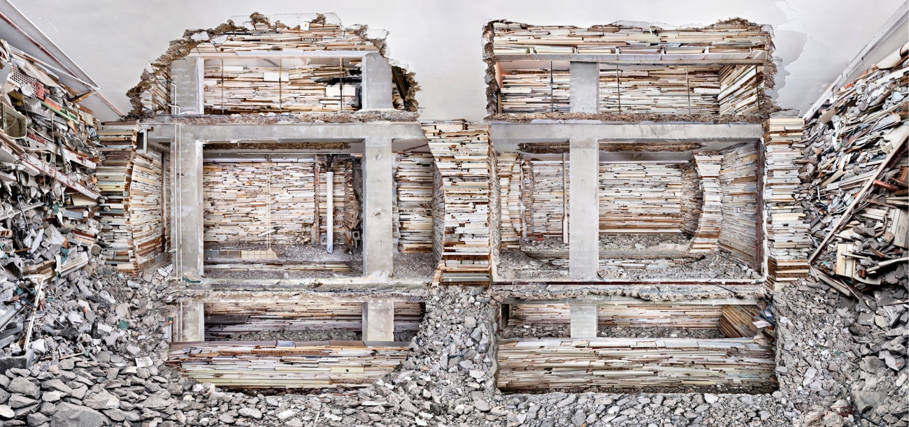 Marjan Teeuwen - Destroyed House Piet Mondriaanstraat 1, 2011 | Art Basel 2020 | Bruce Silverstein Gallery
