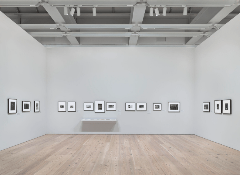 Installation view of Working Together: The Photographers of the Kamoinge Workshop (Whitney Museum of American Art, New York, November 21, 2020–March 28, 2021). From left to right: Louis H. Draper, Congressional Gathering, 1959; Anthony Barboza, Pensacola, Florida, 1966; Adger Cowans, Jackson Mississippi, 1963; Shawn Walker, Tiffany’s Window on 57th Street, NYC, c. 1968–72; Herman Howard, New York, 1963; Al Fennar, Out of the Dark / Bowery, 1967; Ming Smith, Untitled (Harlem, NY), c. 1973; Adger Cowans, Shadows, 1966; Anthony Barboza, Self-Portrait, NYC, c. 1978; Beuford Smith, Boy on Swing, Lower East Side, 1970; Shawn Walker, Man with Bubble, Central Park (near Bandshell), c. 1960–79; Shawn Walker, Soho Display Window, NYC, c. 1970s; Herbert Randall, Untitled (New Jersey), 1960s; Louis H. Draper, Untitled (Santos), 1967; Louis H. Draper, Untitled, c. 1960. Photograph by Ron Amstutz