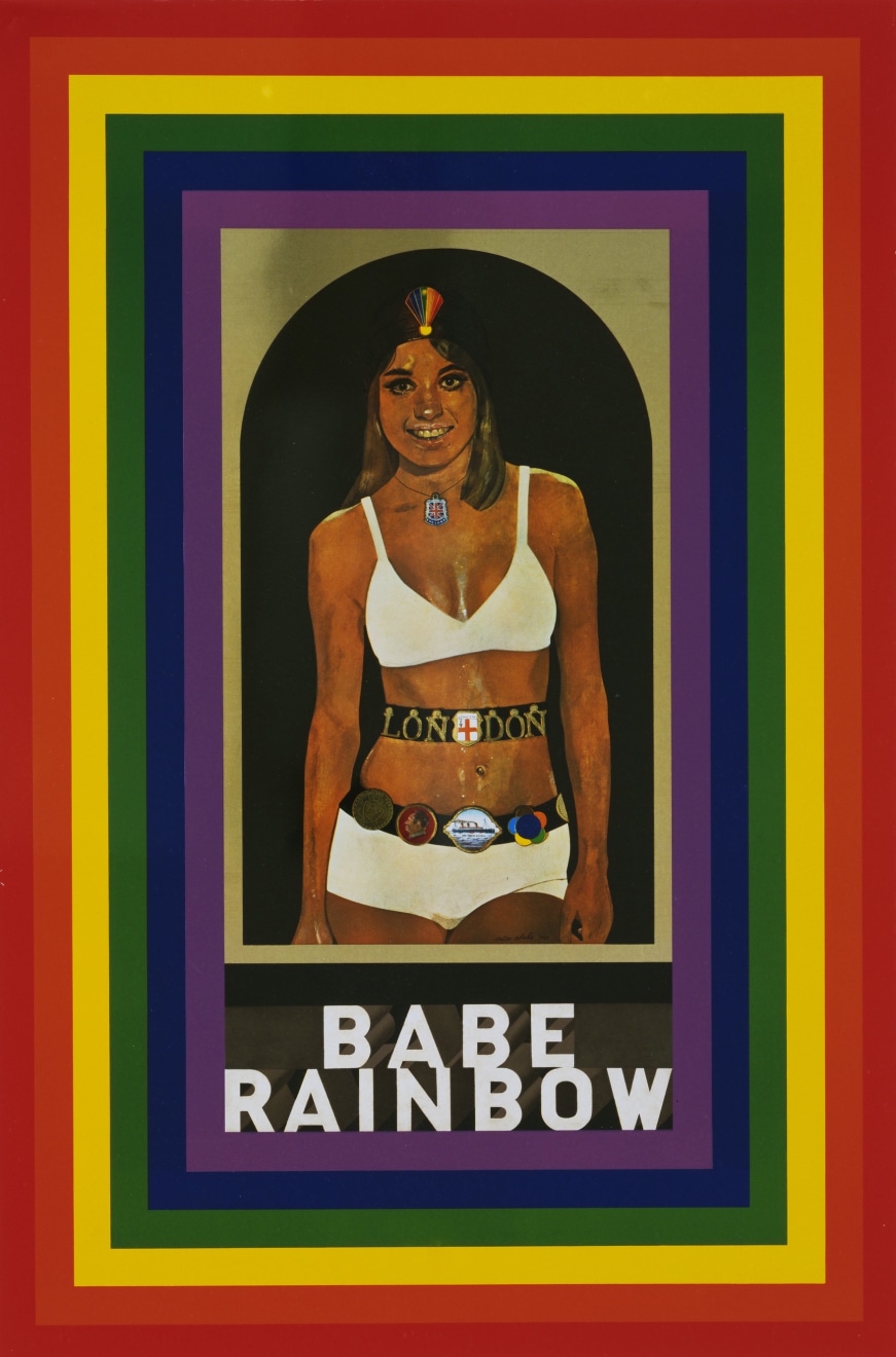 Babe Rainbow, 1968, Screenprint on tin