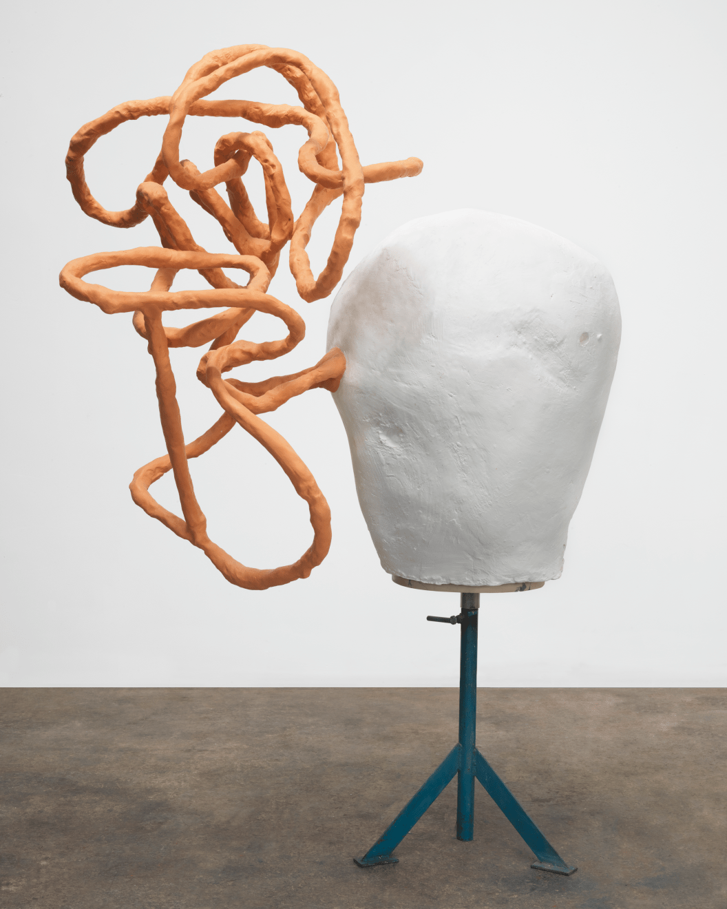 Playin' the Ink, 2013, Plaster, aluminum, epoxy, and steel