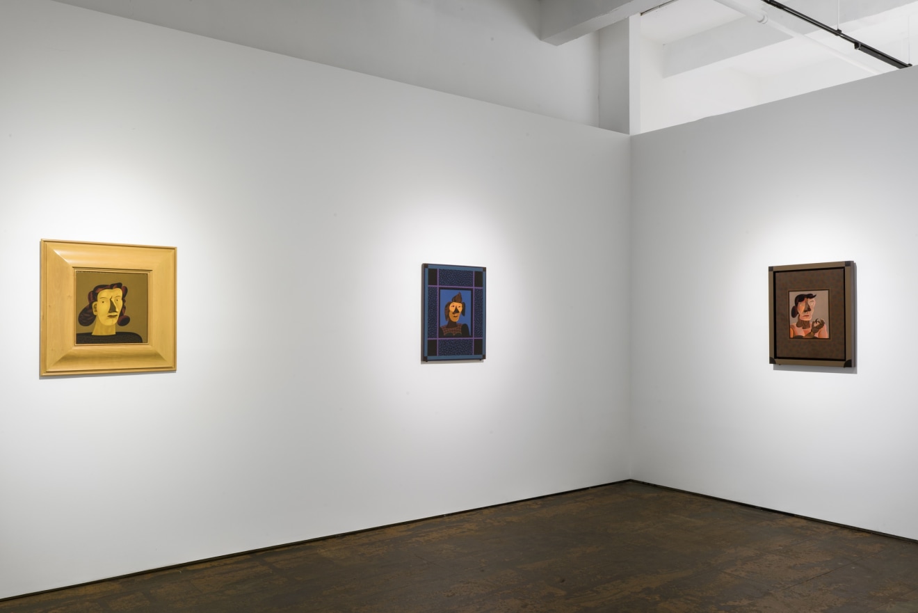 Installation view of Jim Nutt: Portraits at Venus Over Manhattan, New York, 2022