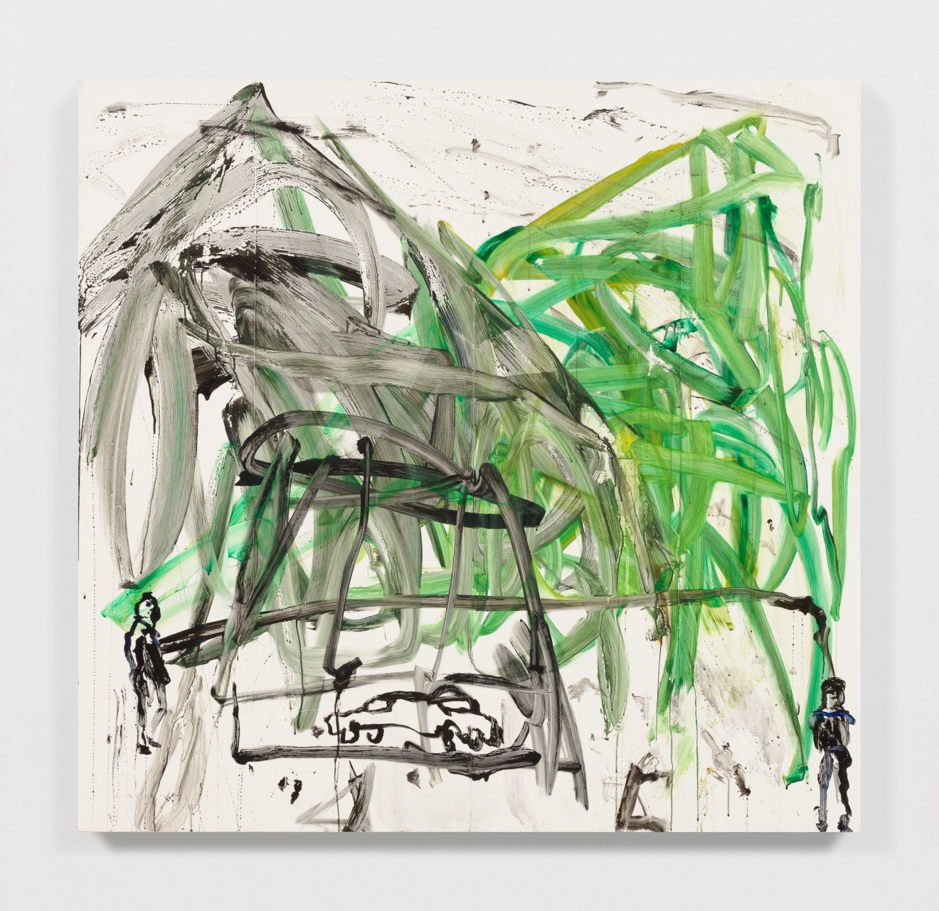 David Deutsch, Untitled, 2020, Acrylic on linen. 53 x 55 in (134.6 x 139.7 cm) Galerie Eva Presenhuber