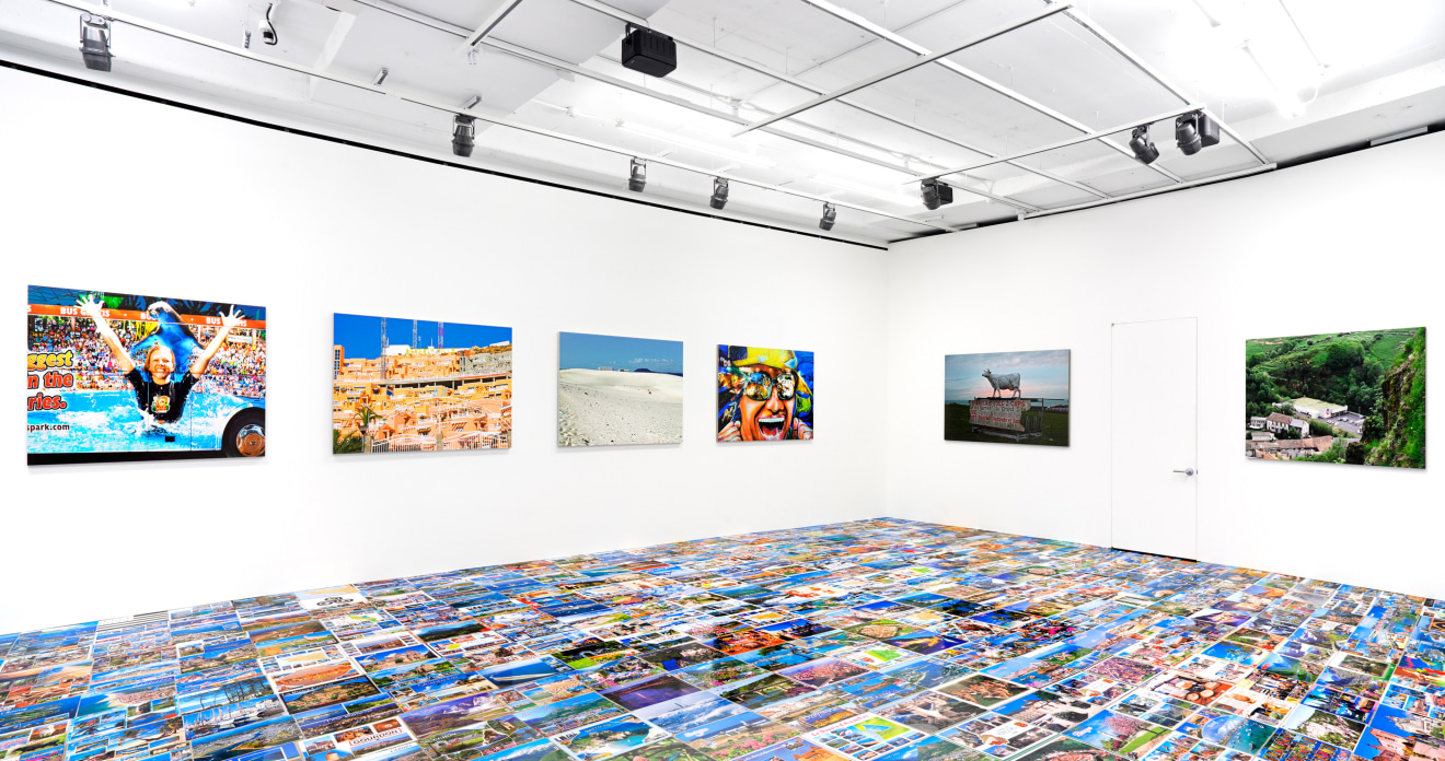 Installation view of Michel Houellebecq: French Bashing, New York, Venus Over Manhattan, 2017