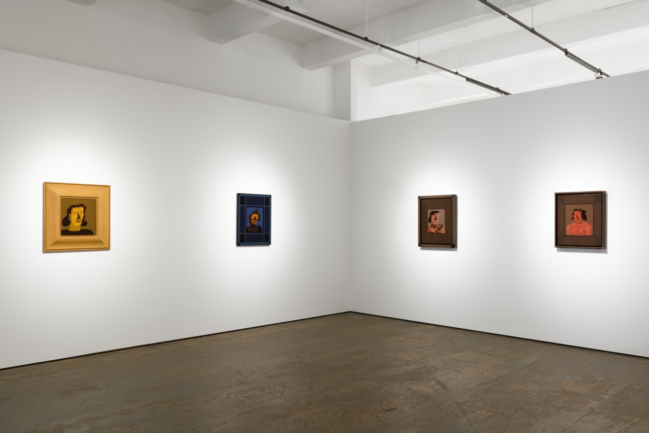 Installation view of Jim Nutt: Portraits at Venus Over Manhattan, New York, 2022