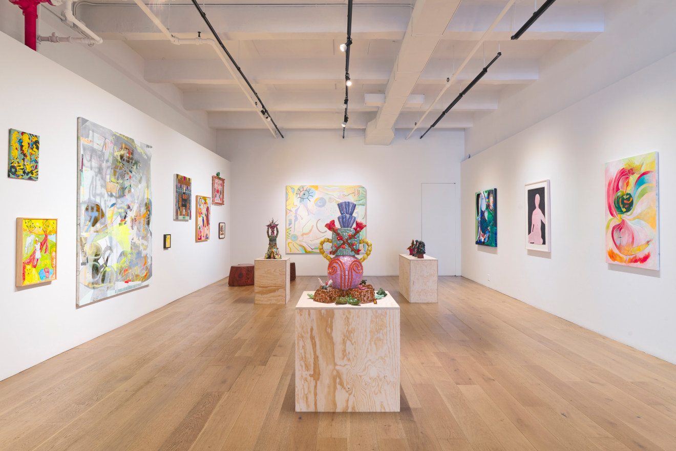 Installation view of &ldquo;Celestial Songs,&rdquo; curated by Adrianne Rubenstein, Venus Over Manhattan, New York, 2024.